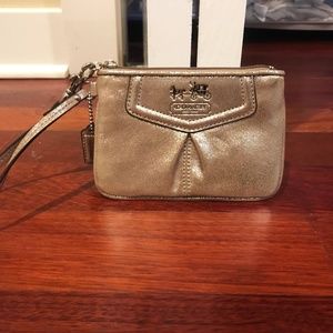 Gold Coach Wristlet